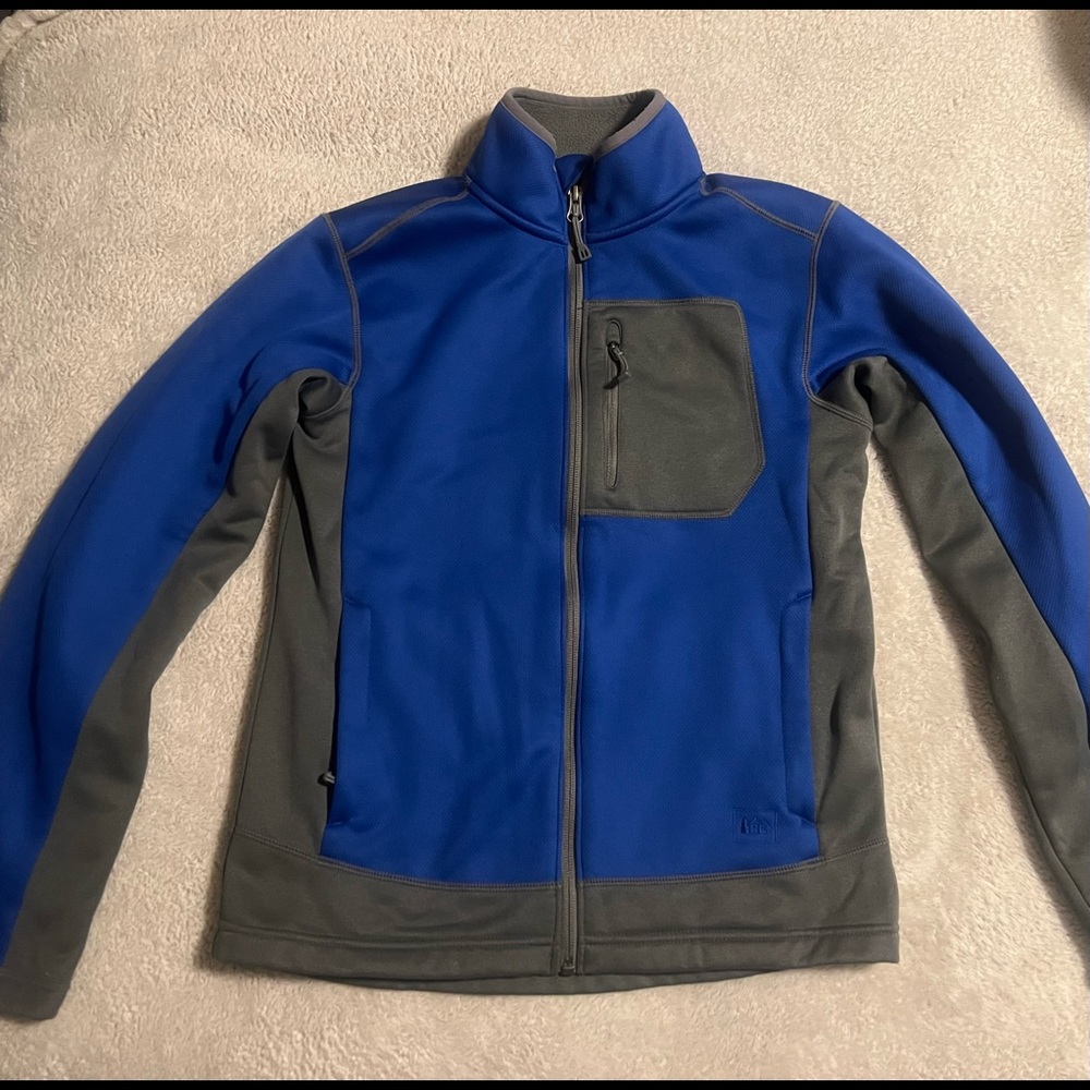 REI Boys fleece lined full zip jacket